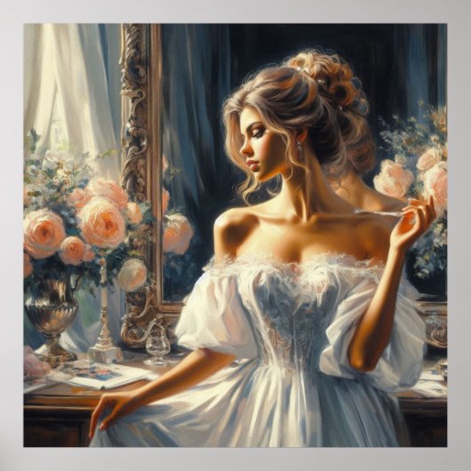 Mooie vrouw poster (Voorkant)