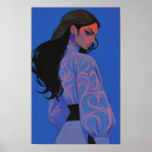 Mooie vrouw poster (Voorkant)