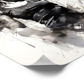 Mooie Vrouw Schets Portret van Fitness Meisje Poster (Hoek)