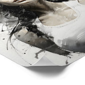 Mooie Vrouw Schets Portret van Fitness Meisje Poster (Hoek)