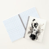 Mooie Vrouw Schets Van Vrouw Fitness Meisje Notitieboek (Binnen)