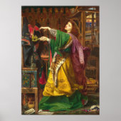 Mooie vrouw schilderen poster (Voorkant)