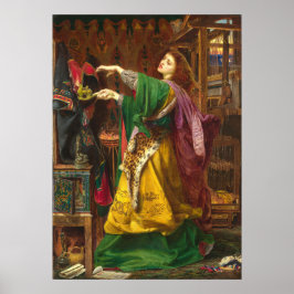 Mooie vrouw schilderen poster