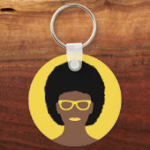 Mooie vrouw sleutelhanger (Voorkant)