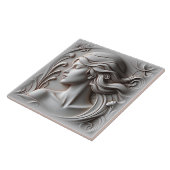 Mooie vrouw tegeltje (Zijkant)