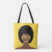 Mooie vrouw tote bag (Achterkant)