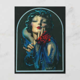 mooie vrouw uit de jaren 20 briefkaart