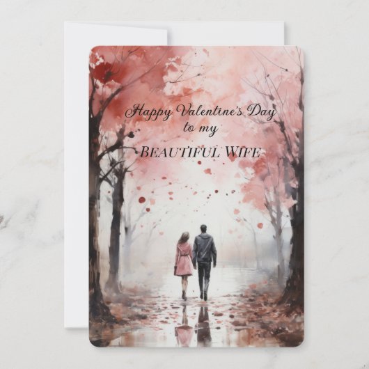 Mooie vrouw Valentijnsdaggroet Feestdagenkaart (Voorkant)