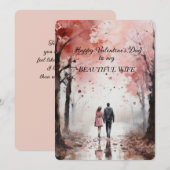 Mooie vrouw Valentijnsdaggroet Feestdagenkaart (Voorkant / Achterkant)