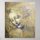 Mooie vrouw van Leonard Davinci, print (Voorkant)