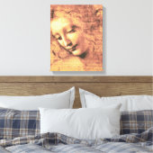 Mooie vrouw van Leonardo da Vinci Canvas Afdruk (Insitu (Slaapkamer))