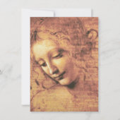 Mooie vrouw van Leonardo da Vinci Kaart (Voorkant)