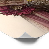 Mooie vrouw van Planten en bloemen Poster (Hoek)