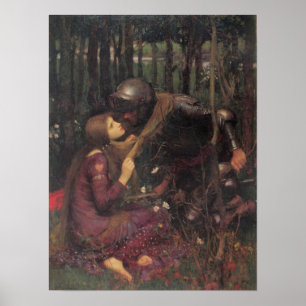 Mooie vrouw zonder genade - John Waterhouse Poster