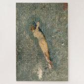 Mooie vrouw zonnebaden op het strand legpuzzel (Verticaal)