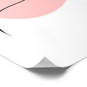 Mooie vrouwelijke kunst, zwart en wit, poster (Hoek)