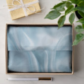 Mooie Vrouwelijke Lichtblauwe Nep Satijn  Tissuepapier (Geschenk)