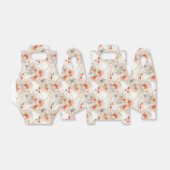 Mooie vrouwelijke perzik rode bloem bedankdoosjes (Uitgevouwen)