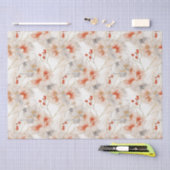 Mooie vrouwelijke perzik rode bloem tissuepapier (Craft)