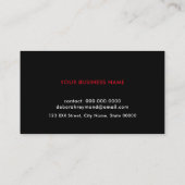 mooie vrouwelijke rode lippen schoonheidsmake - up visitekaartje (Achterkant)