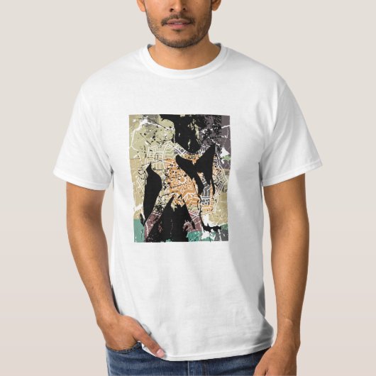 Mooie vrouwen Abstracte T-Shirt (Voorkant)