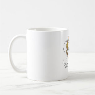 Mooie vrouwen baby olifant met geel haar koffiemok