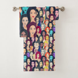 Mooie vrouwen bad handdoek