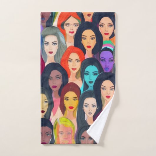 Mooie vrouwen bad handdoek (Handdoek)