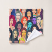Mooie vrouwen bad handdoek (Wasdoekje)