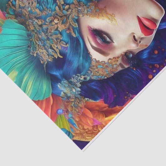 Mooie Vrouwen Decoupage10lb Tissue Paper Tissuepapier (Detail)