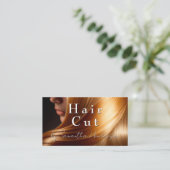 Mooie vrouwen haar | salon afsprakenkaartje (Staand voorkant)
