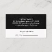 Mooie vrouwen haar | salon afsprakenkaartje (Achterkant)