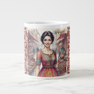 Mooie vrouwen in Grand Bazaar Turkije, Turks Grote Koffiekop