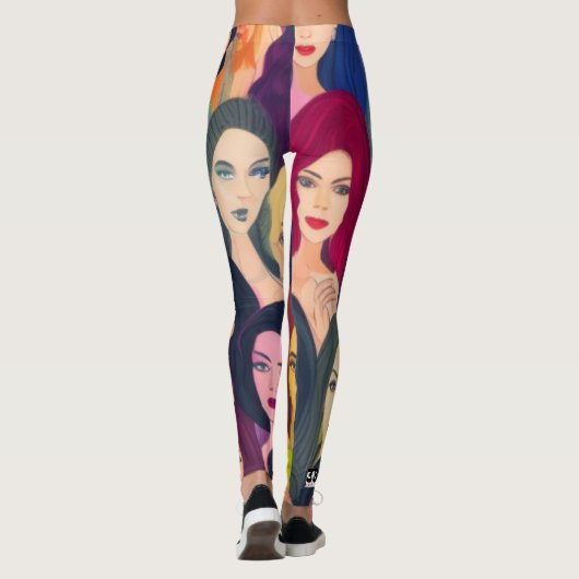 Mooie vrouwen leggings (Achterkant)