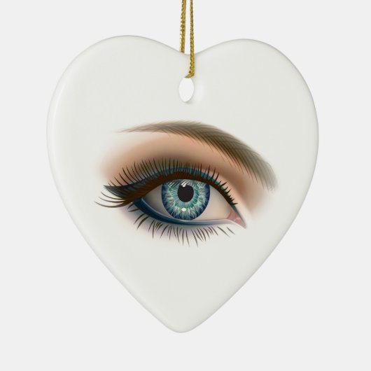 Mooie vrouwen ogen, keramische siervoorwerpen keramisch ornament (Rechts)