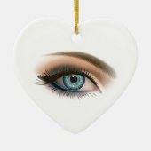 Mooie vrouwen ogen, keramische siervoorwerpen keramisch ornament (Voorkant)