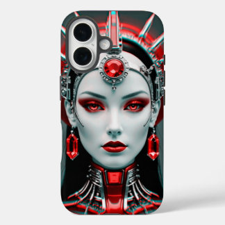 Mooie vrouwen robot van de toekomst iPhone 16 hoesje