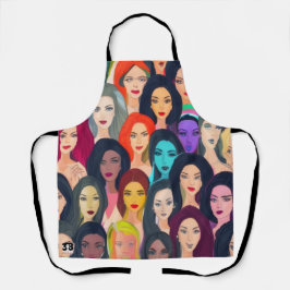 Mooie vrouwen schort