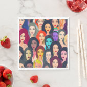 Mooie vrouwen servet (Insitu)