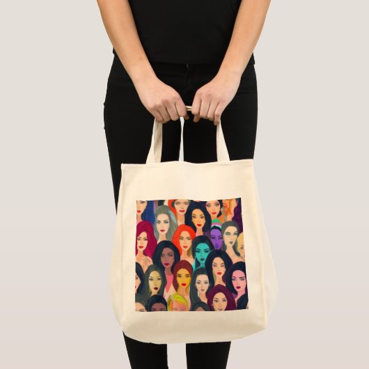 Mooie vrouwen tote bag (Voorkant (product))