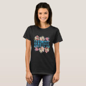 Mooie vrouwen zwart t-shirt (Voorkant volledig)