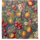 Mooie vruchten en bloemen.  Franse stijl Douchegordijn (Voorkant)