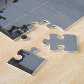 Mooie vuurtoren op de rotsen legpuzzel (Zijkant)