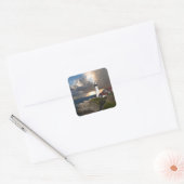 Mooie vuurtoren over de Sticker (Envelop)