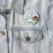 Mooie Vuurtoren Ronde Button 5,7 Cm (In situ)