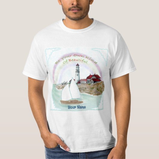 Mooie vuurtoren  t-shirt (Voorkant)