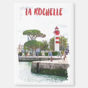 Mooie vuurtoren van La Rochelle France Reizen Magneet