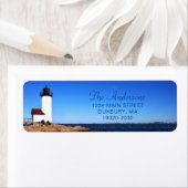 Mooie vuurtoren van Navy Annisquam Etiket (Insitu)