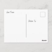 Mooie Vuurtoren, Zonsondergang en Oceaangolven Briefkaart (Achterkant)