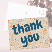 Mooie vuurwerk-geïnspireerde kaart bedankt ansicht